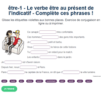 Conjugaison : Verbes être et avoir au présent - Exercices à imprimer