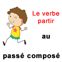 Le Verbe Partir Au Passe Compose Exercice De Francais Ce2