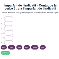 Conjugue Le Verbe Etre A L Imparfait De L Indicatif