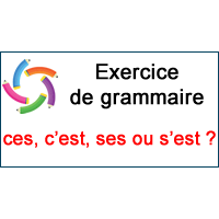 Exercices : c'est, ces ou ses - Lacourdeskids