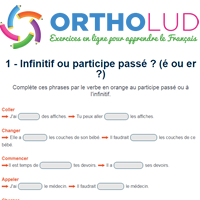 1 Infinitif Ou Participe Passe E Ou Er