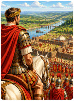 Jules C&eacute;sar et les s&eacute;nateurs de la Rome antique